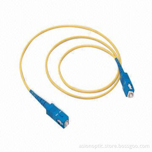 Fiber-optic Patch Cord with SC/PC-SC/PC Multi-mode 62.5/125 Simplex, 3.0mm Cable Diameter